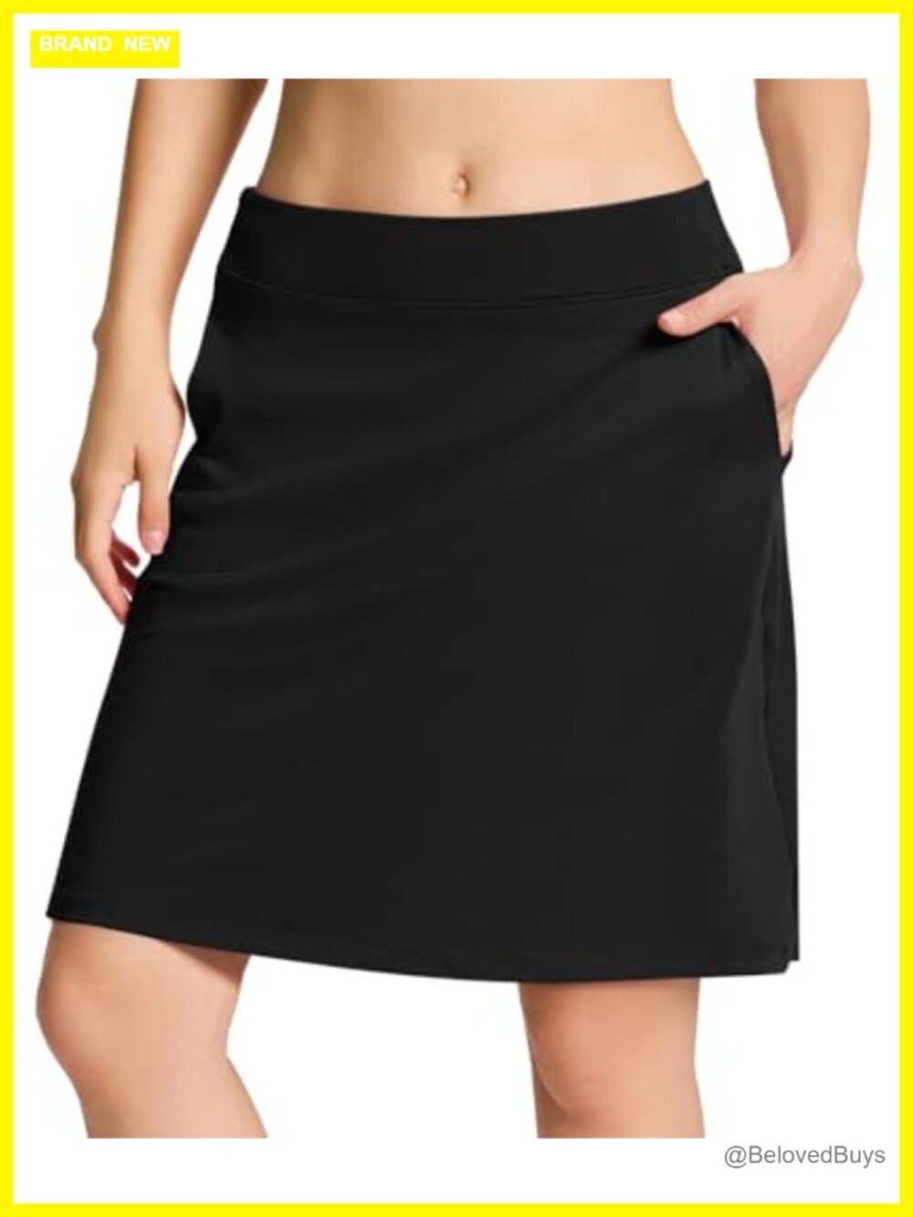 Yogipace Women's 20" Knee Length Golf Skort with 4 Pockets, Tennis Skort,